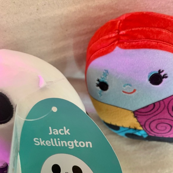 DISNEY SQUISHMALLOWS Jack & Sally 5” The Nightmare Before Christmas NEW w/Tags - Picture 11 of 16